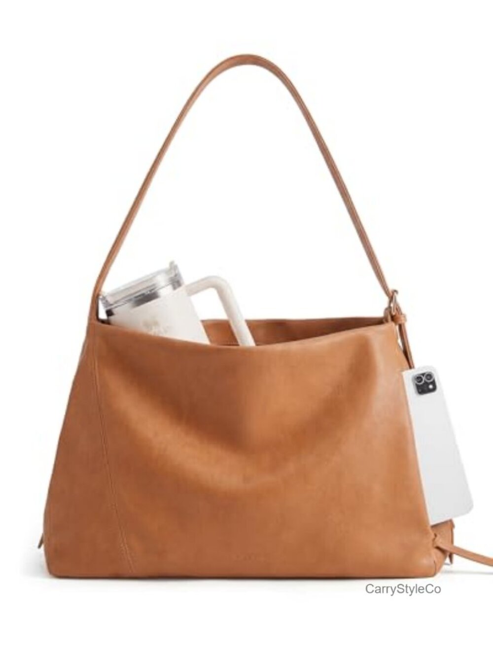 Hobo Shoulder Bag Crossbody Tote Purse Leather Adjustable Strap Women